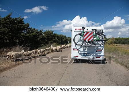Motorhome, Sardinia, Italy, Europe View Large Photo Image Stock Photo - Motorhome, Sardinia, Italy, Europe. Fotosearch