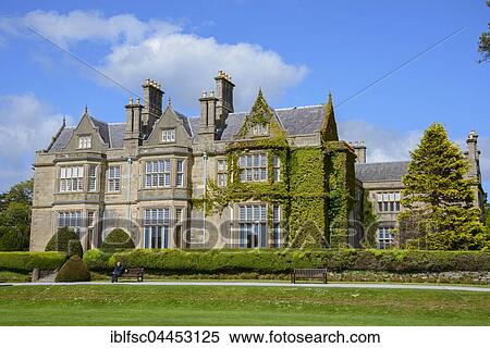 Muckross House, museum, Killarney National Park, Cloghereen, Munster Province, Ireland, Europe View Large Photo Image Stock Photography - Muckross House, museum, Killarney National Park, Cloghereen, Munster Province, Ireland, Europe. Fotosearch