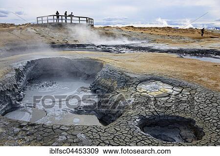 Mudpot, mud pool, fumarole, geothermal area, Hverarönd, Namafjall, North Iceland, Iceland, Europe View Large Photo Image Stock Photo - Mudpot, mud pool, fumarole, geothermal area, Hverarönd, Namafjall, North Iceland, Iceland, Europe. Fotosearch