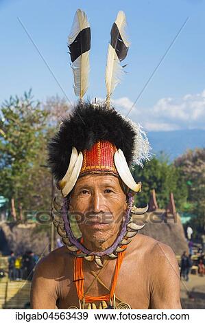 Naga tribal man in traditional outfit, Kisima Nagaland Hornbill festival, Kohima, Nagaland, India, Asia View Large Photo Image Stock Photo - Naga tribal man in traditional outfit, Kisima Nagaland Hornbill festival, Kohima, Nagaland, India, Asia. Fotosearch
