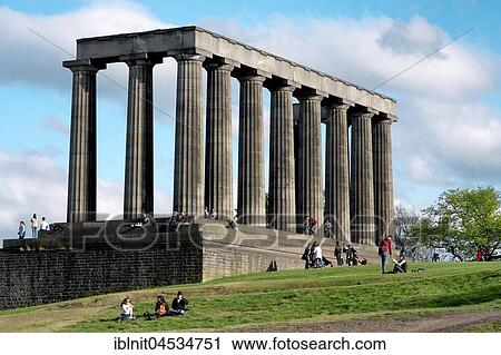 National monument, Calton Hill, Edinburgh, Scotland, United Kingdom, Europe View Large Photo Image Stock Image - National monument, Calton Hill, Edinburgh, Scotland, United Kingdom, Europe. Fotosearch