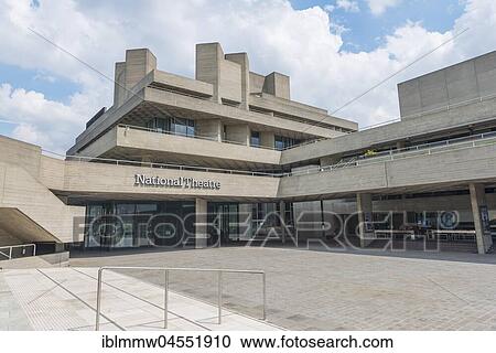 Stock Image - National theater, London, England, Great Britain. Fotosearch
