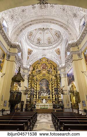 Nave, dome, high altar, Iglesia de San Jorge in the Hospital de la Santa Caridad, Seville, Andalusia, Spain, Europe View Large Photo Image Stock Photo - Nave, dome, high altar, Iglesia de San Jorge in the Hospital de la Santa Caridad, Seville, Andalusia, Spain, Europe. Fotosearch