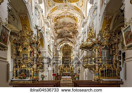 Nave with altars, interior of the monastery church of the Ascension, rococo church, Markt Indersdorf, Upper Bavaria, Bavaria, Germany, Europe View Large Photo Image Stock Image - Nave with altars, interior of the monastery church of the Ascension, rococo church, Markt Indersdorf, Upper Bavaria, Bavaria, Germany, Europe. Fotosearch