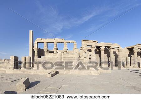 Stock Photo - Nectanebo pavillon, Philae temple, Aswan, Egypt, Africa. Fotosearch