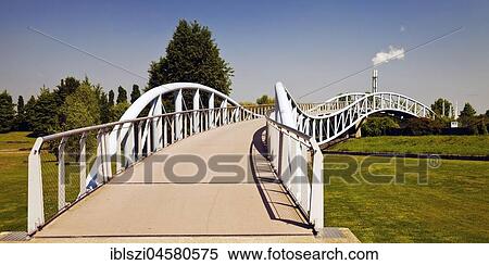 Stock Photography - Neulandbrücke, Leverkusen, Bergisches Land, North Rhine-Westphalia, Germany, Europe. Fotosearch