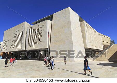 New Parliament Building, architect Renzo Piano, Valletta, Malta, Europe View Large Photo Image Stock Image - New Parliament Building, architect Renzo Piano, Valletta, Malta, Europe. Fotosearch