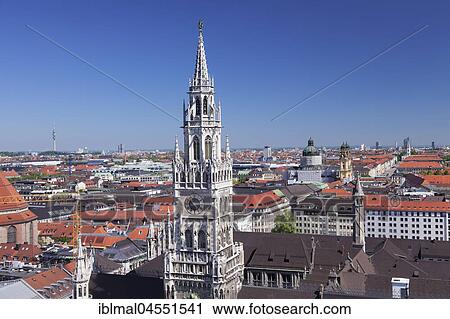 New Town Hall at Marienplatz, Munich, Oberbayern, Germany, Europe View Large Photo Image Stock Image - New Town Hall at Marienplatz, Munich, Oberbayern, Germany, Europe. Fotosearch