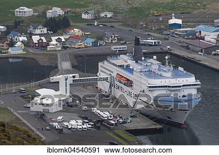 Norrøna ferry in harbor, Seyðisfjörður, Eastern Iceland, Island View Large Photo Image Stock Image - Norrøna ferry in harbor, Seyðisfjörður, Eastern Iceland, Island. Fotosearch