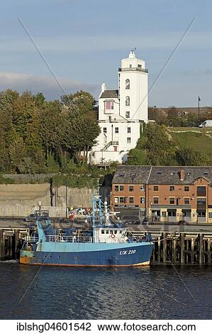 Stock Image - North Shields on the River Tyne, Northumberland, Great Britain. Fotosearch