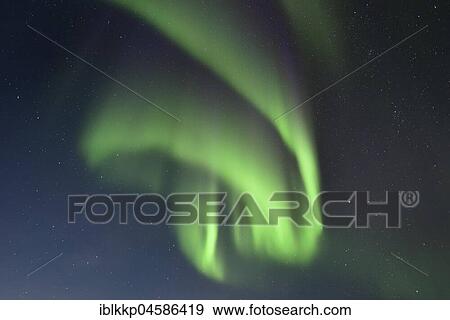 Stock Photo - Northern Lights in the Abisko National Park, Sweden, Europe. Fotosearch