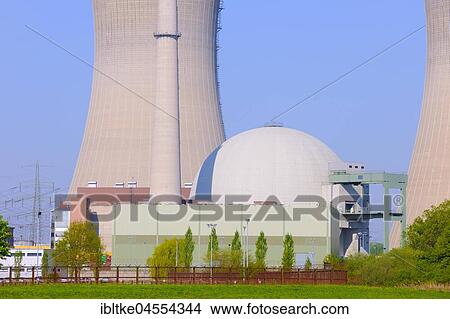 Nuclear power station Grafenrheinfeld, Lower Franconia, Bavaria, Germany, Europe View Large Photo Image Picture - Nuclear power station Grafenrheinfeld, Lower Franconia, Bavaria, Germany, Europe. Fotosearch