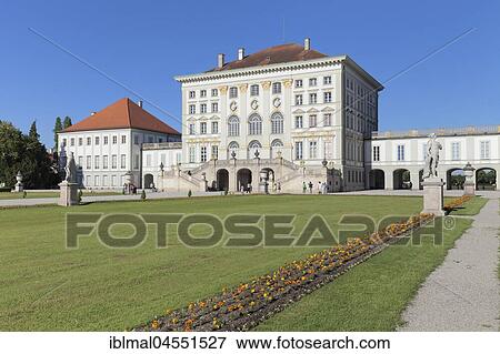 Stock Photo - Nymphenburg Palace, Munich, Upper Bavaria, Germany, Europe. Fotosearch
