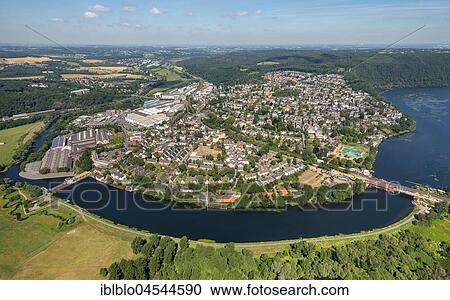 Obergraben, Harkortsee dam, Harkortsee lock, overview of Wetter seen from the southwest, Wetter (Ruhr), Ruhr area, North Rhine-Westphalia, Germany, Europe View Large Photo Image Stock Image - Obergraben, Harkortsee dam, Harkortsee lock, overview of Wetter seen from the southwest, Wetter (Ruhr), Ruhr area, North Rhine-Westphalia, Germany, Europe. Fotosearch