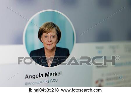 Official Twitter page of Angela Merkel, @AngelaMerkeICDU, Federal Chancellor, screenshot, detail View Large Photo Image Stock Photo - Official Twitter page of Angela Merkel, @AngelaMerkeICDU, Federal Chancellor, screenshot, detail. Fotosearch