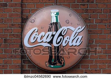 Old Coca-Cola advertising sign, 50's, on brick wall, Lauenburg, Schleswig-Holstein, Germany, Europe View Large Photo Image Stock Image - Old Coca-Cola advertising sign, 50's, on brick wall, Lauenburg, Schleswig-Holstein, Germany, Europe. Fotosearch