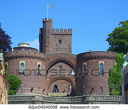 Old fortress Kaernan, Helsingborg, Scania, Sweden, Europe View Large Photo Image Stock Photo - Old fortress Kaernan, Helsingborg, Scania, Sweden, Europe. Fotosearch
