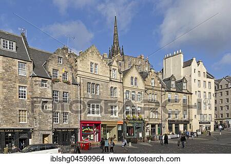 Old gabled houses, Grassmarket, Edinburgh, Scotland, Great Britain View Large Photo Image Picture - Old gabled houses, Grassmarket, Edinburgh, Scotland, Great Britain. Fotosearch