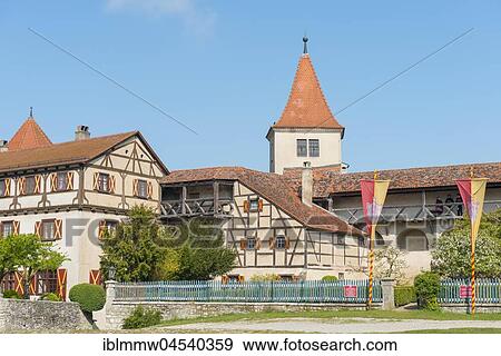 Old medieval castle, courtyard, Harburg, Donau-Ries, Bavaria, Germany, Europe View Large Photo Image Stock Photo - Old medieval castle, courtyard, Harburg, Donau-Ries, Bavaria, Germany, Europe. Fotosearch