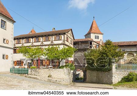 Old medieval castle, Harburg, Donau-Ries, Bavaria, Germany, Europe View Large Photo Image Stock Photography - Old medieval castle, Harburg, Donau-Ries, Bavaria, Germany, Europe. Fotosearch