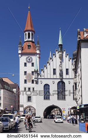 Old Town Hall, Munich, Oberbayern, Germany, Europe View Large Photo Image Picture - Old Town Hall, Munich, Oberbayern, Germany, Europe. Fotosearch