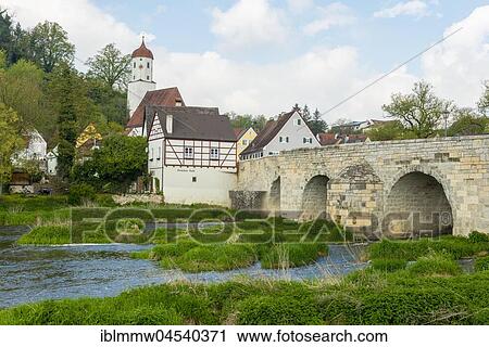 Old town with bridge over River Wörnitz, Harburg, Donau-Ries, Bavaria, Germany, Europe View Large Photo Image Stock Image - Old town with bridge over River Wörnitz, Harburg, Donau-Ries, Bavaria, Germany, Europe. Fotosearch