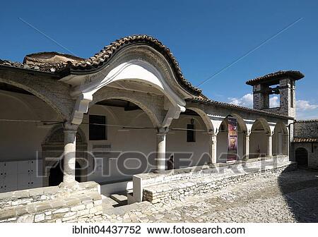 Onufri National Museum of Icons, castle quarter, Berat, Albania, Europe View Large Photo Image Stock Image - Onufri National Museum of Icons, castle quarter, Berat, Albania, Europe. Fotosearch