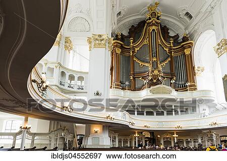 Organ, Interior view, St. Michaelis Church, also Hamburger Michel, Hamburg, Germany, Europe View Large Photo Image Stock Photo - Organ, Interior view, St. Michaelis Church, also Hamburger Michel, Hamburg, Germany, Europe. Fotosearch