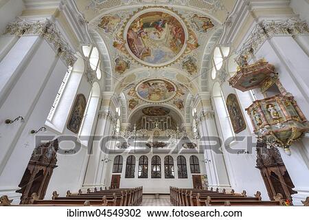 Organ, side pulpit, monastery church and parish church St. Markus, Sießen Monastery, Bad Saulgau, Baden-Württemberg, Germany, Europe View Large Photo Image Stock Image - Organ, side pulpit, monastery church and parish church St. Markus, Sießen Monastery, Bad Saulgau, Baden-Württemberg, Germany, Europe. Fotosearch