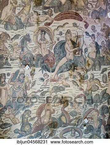 Orpheus, Orpheussaal, antique Roman floor mosaic, Villa Casale, Villa Romana del Casale, Piazza Armerina, Sicily, Italy, Europe View Large Photo Image Stock Image - Orpheus, Orpheussaal, antique Roman floor mosaic, Villa Casale, Villa Romana del Casale, Piazza Armerina, Sicily, Italy, Europe. Fotosearch