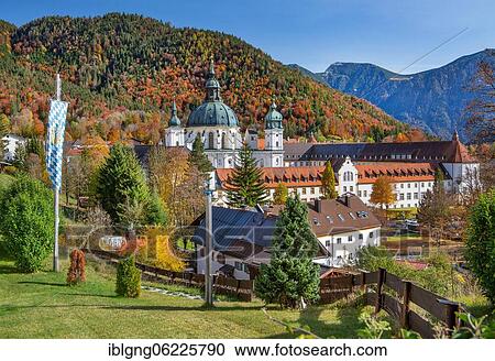 Overview from the monastery, Ettal, Ettaler Sattel, Ammertal, Upper Bavaria, Bavaria, Germany, Europe View Large Photo Image Stock Image - Overview from the monastery, Ettal, Ettaler Sattel, Ammertal, Upper Bavaria, Bavaria, Germany, Europe. Fotosearch