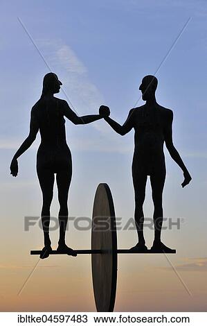 Pair on the road, bronze sculpture by Karl Ulrich Nuss, Sculpture Trail Strümpfelbach, Remstal, Baden-Württemberg, Germany, Europe View Large Photo Image Stock Image - Pair on the road, bronze sculpture by Karl Ulrich Nuss, Sculpture Trail Strümpfelbach, Remstal, Baden-Württemberg, Germany, Europe. Fotosearch