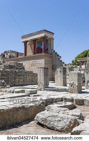 Palace of Knossos, ancient city of Knossos, Heraklion, Crete, Greece, Europe View Large Photo Image Picture - Palace of Knossos, ancient city of Knossos, Heraklion, Crete, Greece, Europe. Fotosearch