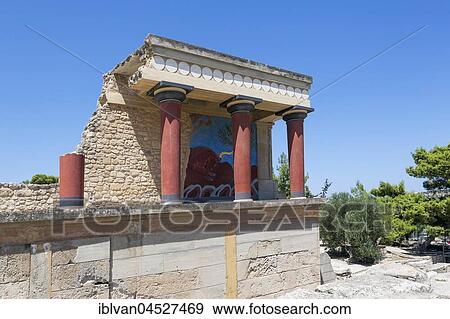 Palace of Knossos, ancient city of Knossos, Heraklion, Crete, Greece, Europe View Large Photo Image Stock Photo - Palace of Knossos, ancient city of Knossos, Heraklion, Crete, Greece, Europe. Fotosearch