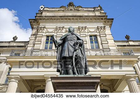 Palace with statue of Friedrich Franz I, Grand Duke of Mecklenburg, Ludwigslust, Mecklenburg-Western Pomerania, Germany, Europe View Large Photo Image Stock Photography - Palace with statue of Friedrich Franz I, Grand Duke of Mecklenburg, Ludwigslust, Mecklenburg-Western Pomerania, Germany, Europe. Fotosearch