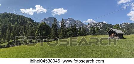 Panorama of the Rohnalm alp, Rohntal, Karwendel, Tyrol, Austria, Europe View Large Photo Image Stock Photograph - Panorama of the Rohnalm alp, Rohntal, Karwendel, Tyrol, Austria, Europe. Fotosearch