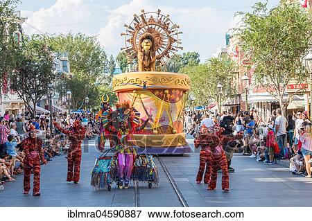 Stock Photo - Parade Mickey's Soundsational Parade, Disneyland Park, Disneyland Resort, Anaheim, California, USA, North America. Fotosearch