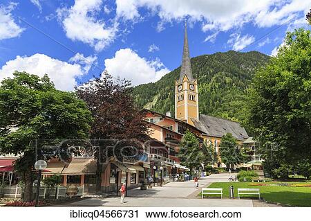 Parish Church Bad Hofgastein, Bad Hofgastein, Salzburger Land, Austria, Europe View Large Photo Image Stock Image - Parish Church Bad Hofgastein, Bad Hofgastein, Salzburger Land, Austria, Europe. Fotosearch