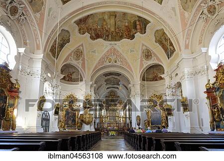 Parish church St. Johannes the Baptist, interior, Rinchnach, Bavarian Forest, Lower Bavaria, Bavaria, Germany, Europe View Large Photo Image Stock Photo - Parish church St. Johannes the Baptist, interior, Rinchnach, Bavarian Forest, Lower Bavaria, Bavaria, Germany, Europe. Fotosearch