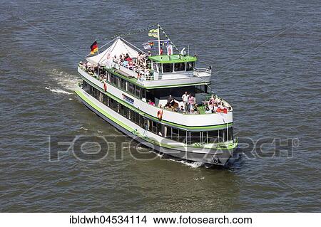 Passenger ship, Rhine, Cologne, North Rhine-Westphalia, Germany, Europe View Large Photo Image Picture - Passenger ship, Rhine, Cologne, North Rhine-Westphalia, Germany, Europe. Fotosearch