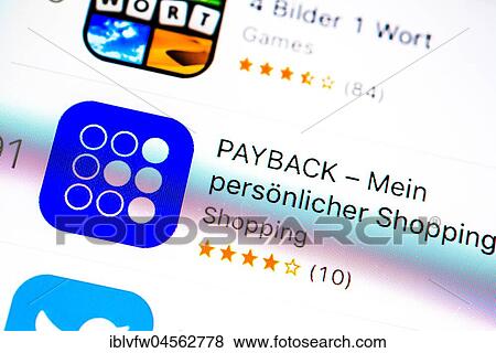 PayBack app in the Apple App Store, app icon, display on a screen of a mobile phone, iPhone, iOS, smartphone, macro recording, detail, full format View Large Photo Image Stock Photo - PayBack app in the Apple App Store, app icon, display on a screen of a mobile phone, iPhone, iOS, smartphone, macro recording, detail, full format. Fotosearch
