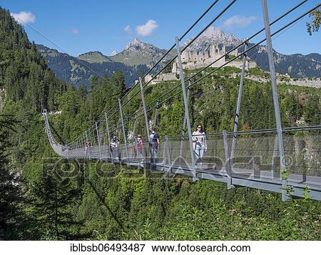Pedestrian suspension bridge highline179, Reutte, Tyrol, Austria, Europe View Large Photo Image Stock Photo - Pedestrian suspension bridge highline179, Reutte, Tyrol, Austria, Europe. Fotosearch