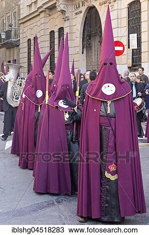 Penitents, Nazarenos at a Good Friday procession, Palma de Majorca, Spain, Europe View Large Photo Image Stock Image - Penitents, Nazarenos at a Good Friday procession, Palma de Majorca, Spain, Europe. Fotosearch