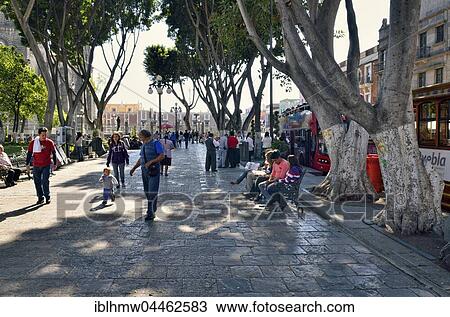 People at Zocalo, main square, Puebla, Puebla State, Mexico, Central America View Large Photo Image Stock Image - People at Zocalo, main square, Puebla, Puebla State, Mexico, Central America. Fotosearch