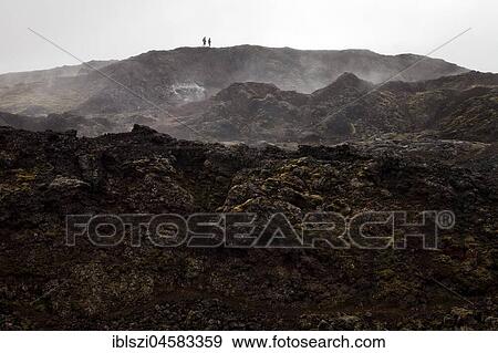 People in the lava field, Volcano Krafla, Northern Iceland, Iceland, Europe View Large Photo Image Stock Photo - People in the lava field, Volcano Krafla, Northern Iceland, Iceland, Europe. Fotosearch