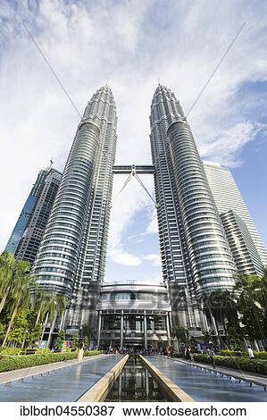 Petronas twin towers, Kuala Lumpur, Malaysia, Asia View Large Photo Image Stock Photo - Petronas twin towers, Kuala Lumpur, Malaysia, Asia. Fotosearch