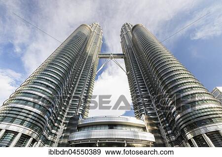 Petronas twin towers, Kuala Lumpur, Malaysia, Asia View Large Photo Image Stock Photo - Petronas twin towers, Kuala Lumpur, Malaysia, Asia. Fotosearch