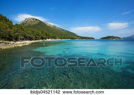 Platja Formentor, Cap Formentor, Port de Pollenca, Serra de Tramuntana, Majorca, Balearic Islands, Spain, Europe View Large Photo Image Stock Image - Platja Formentor, Cap Formentor, Port de Pollenca, Serra de Tramuntana, Majorca, Balearic Islands, Spain, Europe. Fotosearch