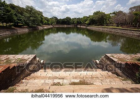 Pond, Eth Pokuna, Abhayagiri Vihara monastery complex, Sacred City of Anuradhapura, North Central Province, Sri Lanka, Asia View Large Photo Image Stock Photograph - Pond, Eth Pokuna, Abhayagiri Vihara monastery complex, Sacred City of Anuradhapura, North Central Province, Sri Lanka, Asia. Fotosearch
