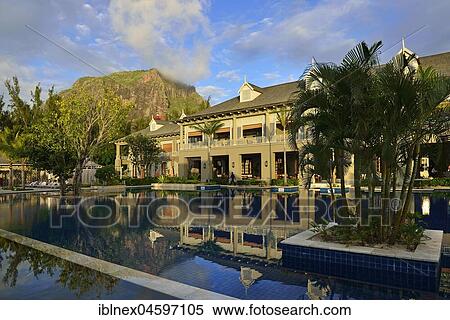 Pool and Main Building, Saint Regis Resort, Le Morne Brabant Peninsula, Mauritius, Indian Ocean, Africa View Large Photo Image Stock Photography - Pool and Main Building, Saint Regis Resort, Le Morne Brabant Peninsula, Mauritius, Indian Ocean, Africa. Fotosearch